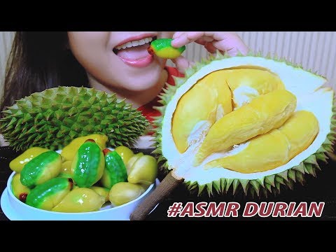 ASMR Durian Feast (mung bean cake & Fresh durian) SOFT STICKY EATING SOUNDS | LINH-ASMR