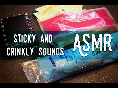 (HQ) ASMR ita - Sticky Sounds, Crinkling and Whispering