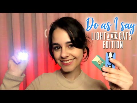 ASMR Follow my instructions: Pay attention!! ✨ fast light triggers + CATS!