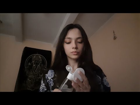 ASMR friend takes care of you after a HALLOWEEN PARTY where you puked on yourself