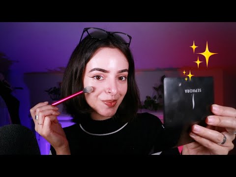 ASMR Doing My Makeup ✨ Super Relaxing Soft Whispers & Barely-There Sounds  ✨  Background ASMR