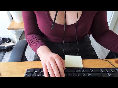 ASMR - Working From Home - Typing Sounds - Mumbles