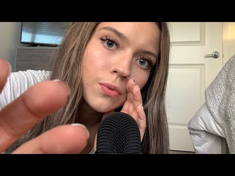 ASMR| INAUDIBLE WHISPERING WITH FACE RAKING & SCRATCHING| TAPPING ON RANDOM OBJECTS| TIPPY- TAPS