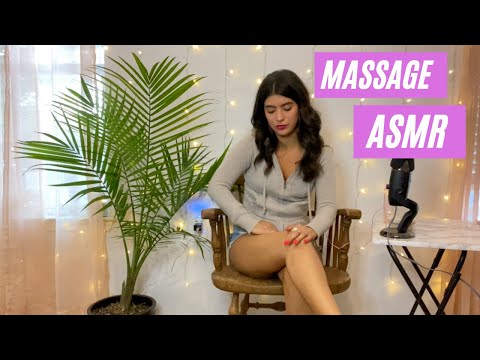 ASMR Leg Dry brushing, Massage, Oil | Self Care Sunday Relax
