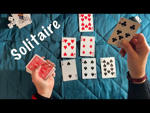 ASMR Request (Soft spoken) 4 kinds of  Solitaire. No talking version later today.