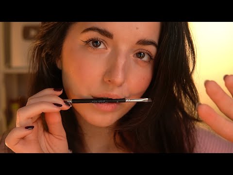 ASMR Up-Close Fixing Your Eyebrows (Personal Attention/Clicky Whispers)