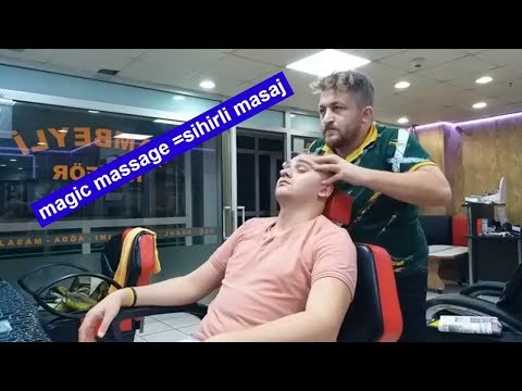 ASMR turkish sleep massage : head,body,arm,face hard massage : uyutan kafa sırt kol berber masaj'ı