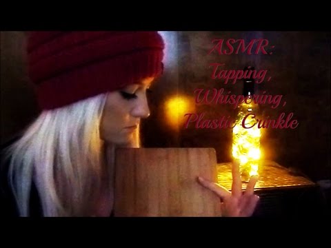 ASMR: Whispering, Kindle Tablet Tapping, Plastic Crinkling, Hand Rub
