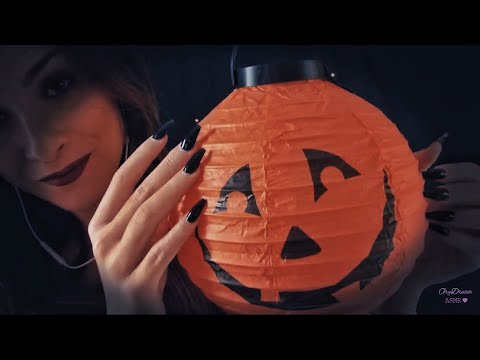 ASMR Halloween Special #2 | Tapping and Scratching on Pumpkins - Intense Whispering