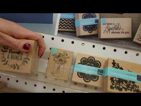 ASMR ~ Arranging/Moving Wooden Stamps in Joanne Fabric & Crafts