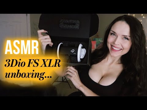 ASMR // 3Dio XLR Unboxing (whispering, plastic, tapping)