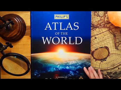 ASMR Updated Philips World Atlas Flipping