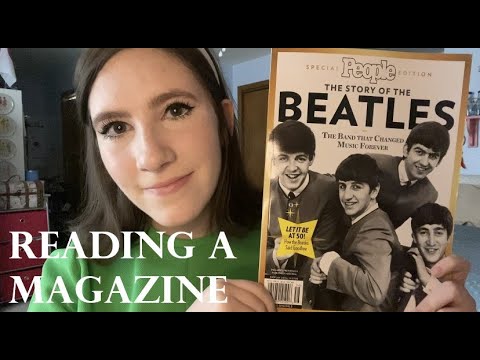 {ASMR} Reading a Beatles Magazine!