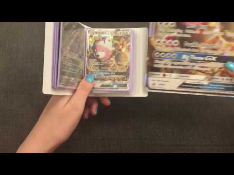 ASMR Pokemon GX and EX card collection