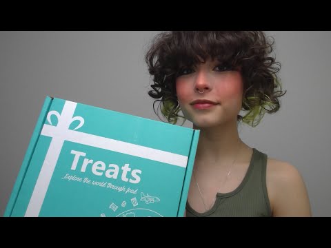 ASMR - unboxing and trying snacks from THAILAND - taste test and mukbang feat. TryTreats