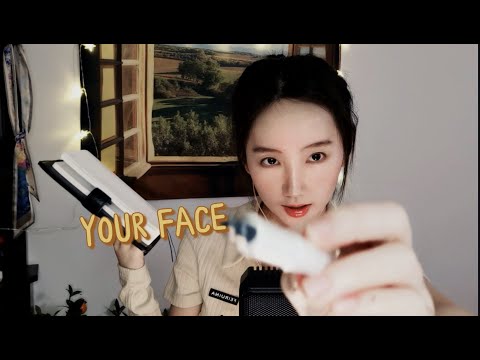 [ASMR] Writing On Your Face✍😉
