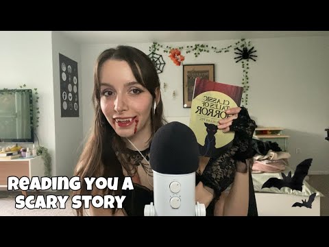 ASMR vampire reads you a scary story 🧛‍♀️