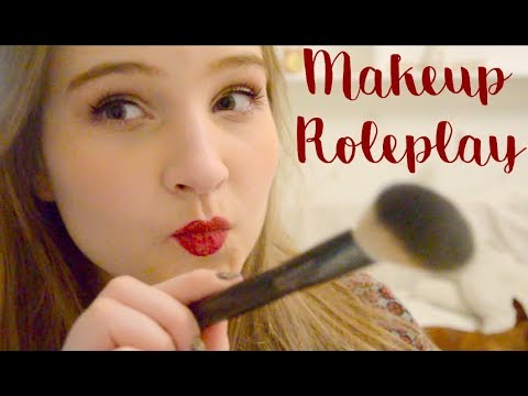 ASMR Doing Your Makeup Roleplay || Christmas Edition