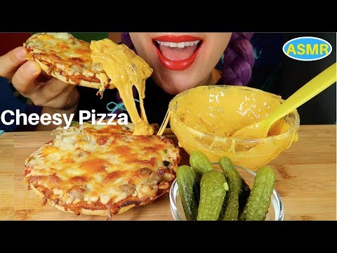 ASMR 모짜렐라치즈 듬뿍 피자 리얼사운드 먹방 | CHEESY PIZZA. MOZZARELLA CHEESE LOADED PIZZA EATING SOUND| CURIE.ASMR