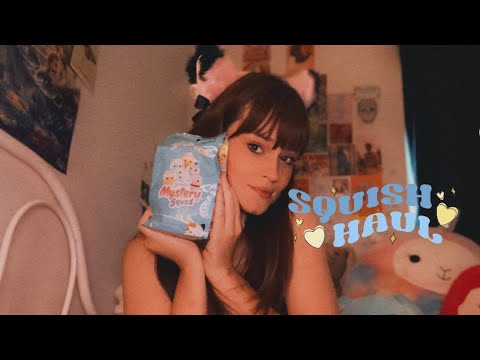 ASMR MYSTERY SQUISH UNBOXING 💜(crinkle sounds, extra tingles)