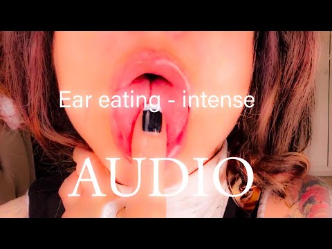 ASMR Intense ear eating | devouring your ears | sweet whispers | AUDIO only 👅 💦 👂