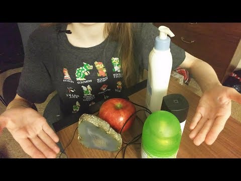 ASMR abc's A: tapping on A items
