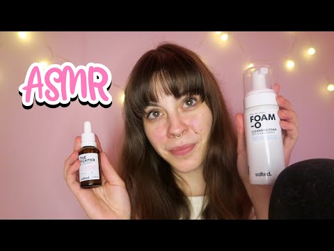 ASMR doing your skincare routine to get you ready for bed cozy layered sounds ✨💖