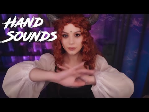 ASMR Hand Sounds 💎 Dark Ambience, Finger Flattering, Finger Snapping, No Talking, 3Dio