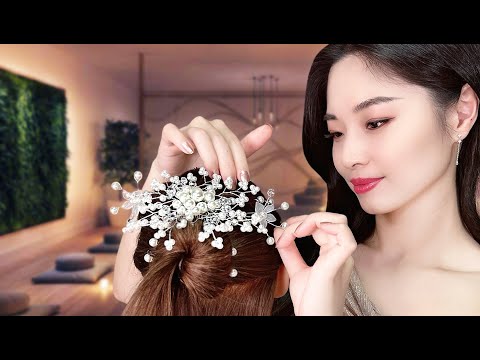 [ASMR] Doing Your Wedding Hair ~ Chinese & Western Styles