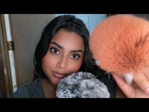 ASMR SPIT PAINTING with makeup brush! Mouth Sounds| Personal Attention