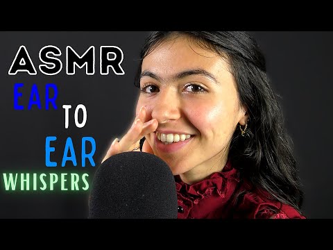 ASMR || ear to ear whispers & face tracing