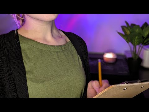 ASMR Therapy Session- Psychological Distress Scale [K10]  (Typing & Writing triggers)