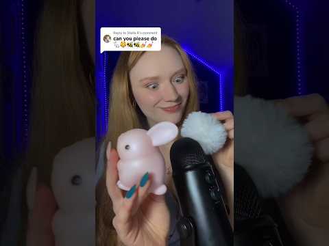 🐰ASMR #emojichallengeasmr#emojichallenge#asmr#beeswaxwrapsasmr#fluffymicasmr#nailtapping