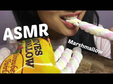 ASMR Strawberry + Fruit Flavor Marshmallow (STICKY SOFT EATING SOUNDS) NO TALKING | SAS-ASMR