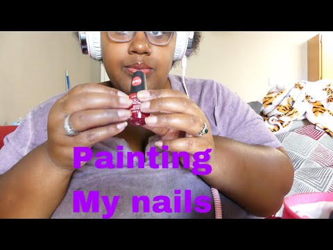 ASMR *Painting my nails video | Janay D ASMR
