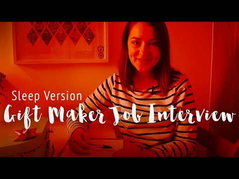 [Sleep Version] ASMR Gift Shop Job Interview 🍬 Eating, crinkles, tapping
