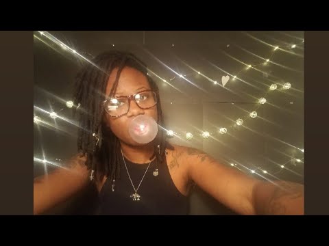 blowing bubbles & mouth sounds ASMR 🍬 *chewing*