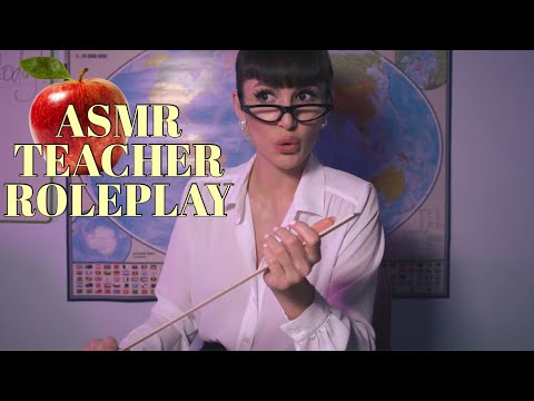 ASMR Teacher Role Play: Ariana Helps Her Favorite Student Pass His Exam PART 1