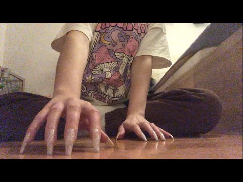 ASMR | Tapping On My Floor With Fake Nails | No Talking | lofi