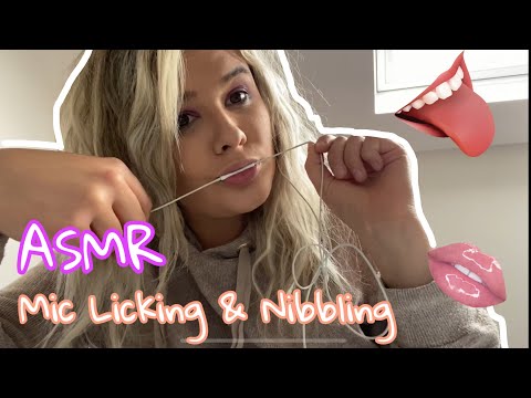 #ASMR MIC LICKING, MIC NIBBLING, MOUTH SOUNDS!! RELAX! EAR EATING, EAR LICKING