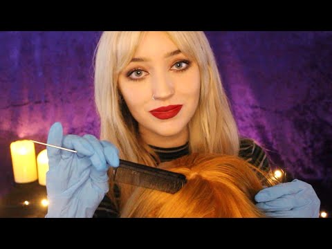 ASMR Scalp & Lice Check with Hair Sectioning, Brushing & Massage