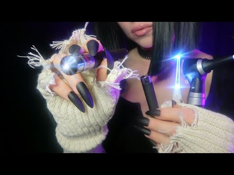 ASMR Light Trigger - Follow my Instructions for Sleep (Hand Movements, Tapping, Whispers, Pen Light)