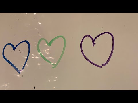 Drawing on a white board sped up ASMR