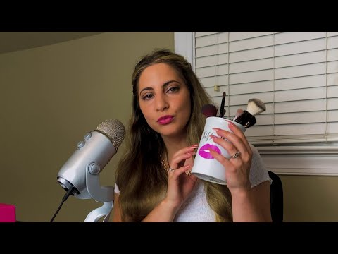 ASMR Tapping and Whispering | Unintentional Pink Assortment | Long Nails