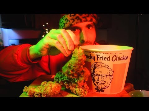 ASMR CRISPY KFC CHRISTMAS ( クリスマスフライドチキン ) Eating Sounds | Nomnomsammieboy