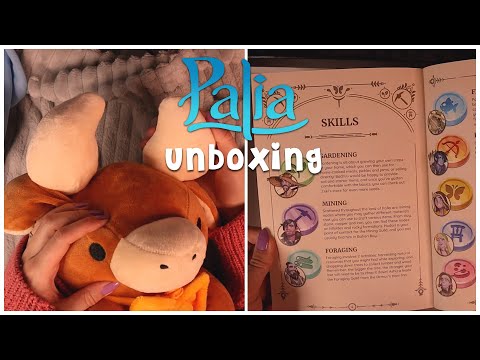 Relaxing ASMR Unboxing 🌱 Palia Merchandise, Fabric Scratching, Tapping