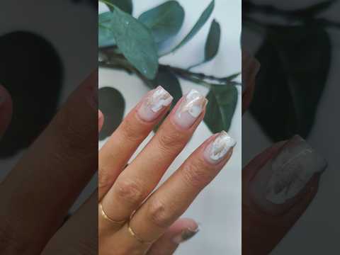 marble nail art tutorial with stamping #marblenails #marblenailart #nailart #nailarttutorial #nails