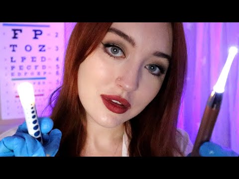 ASMR Medical Eye Exam with Various Lights