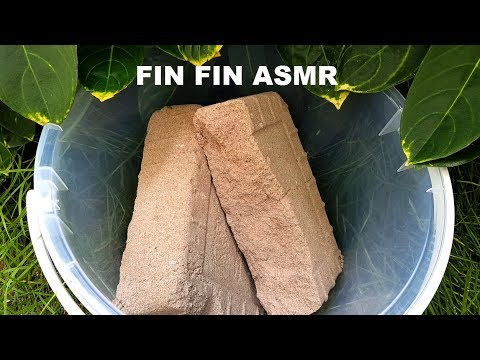 ASMR : Crumbling Sand+Cement Block in Bucket (Request) #170
