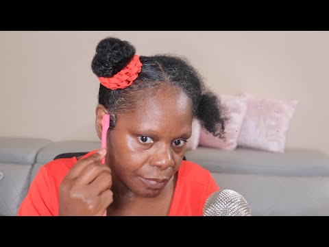 STYLING TEXTURE HAIR CUTE RED PONY BANDS ASMR CANTU ARGAN OIL LEAVE IN